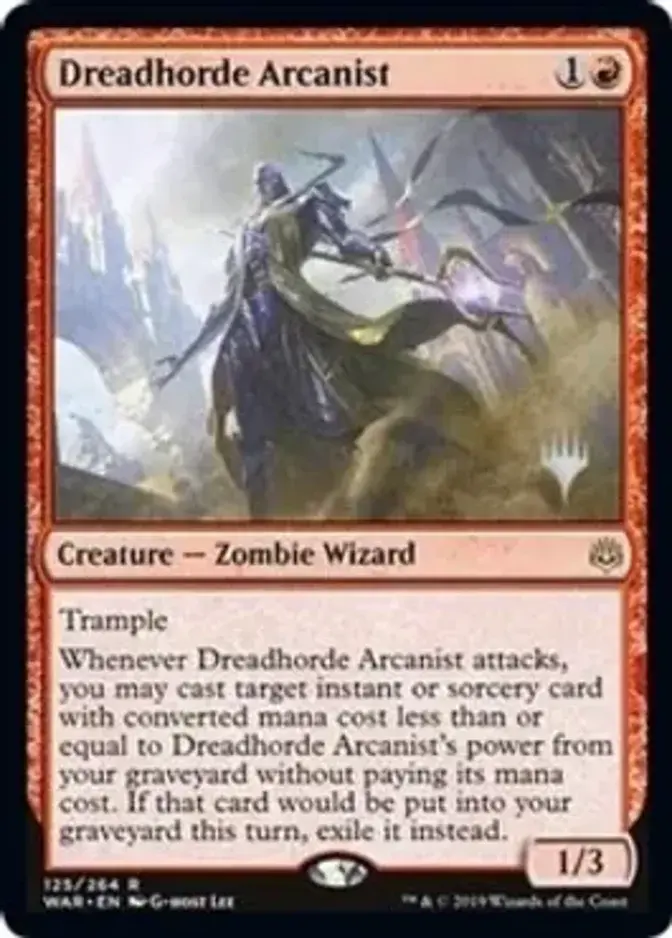 Dreadhorde Arcanist <planeswalker stamp> [PELD] (F)