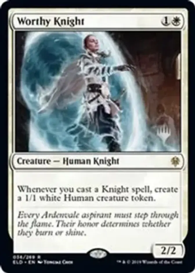 Worthy Knight <planeswalker stamp> [PELD]