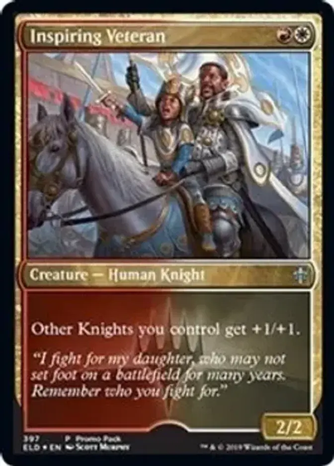 Inspiring Veteran <planeswalker stamp> [PELD]