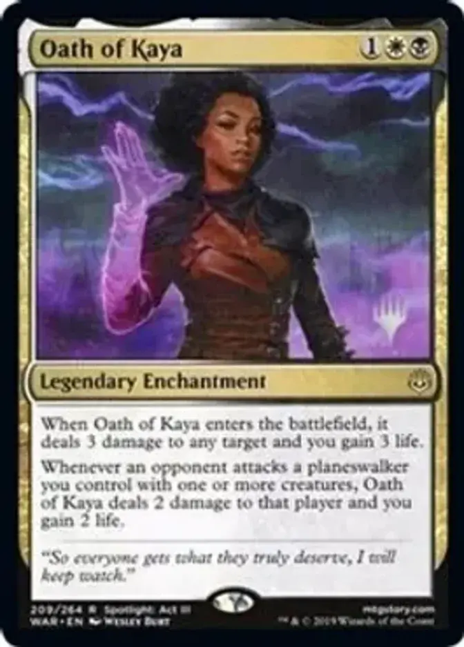 Oath of Kaya <planeswalker stamp> [PELD]