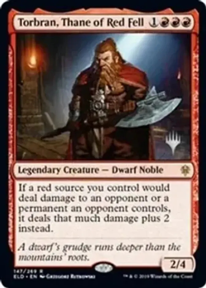 Torbran, Thane of Red Fell <planeswalker stamp> [PELD]