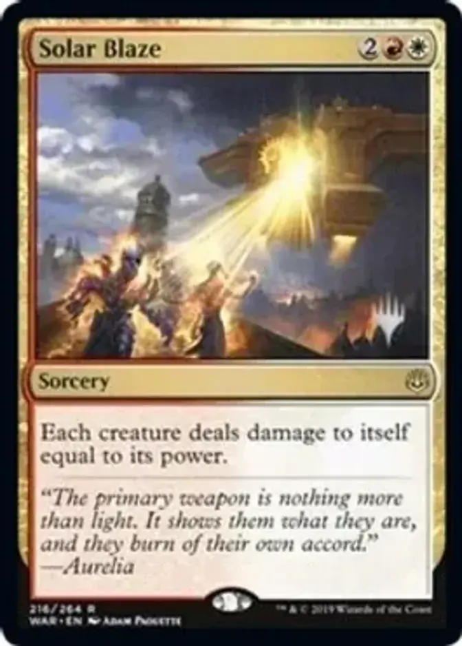 Solar Blaze <planeswalker stamp> [PELD]