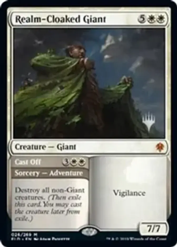 Realm-Cloaked Giant <planeswalker stamp> [PELD] (F)