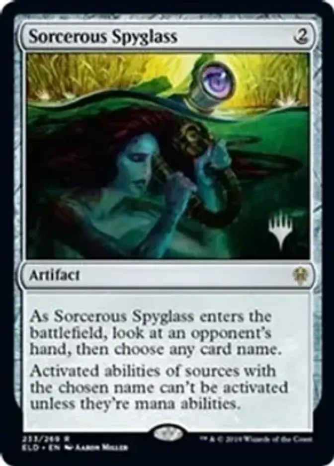 Sorcerous Spyglass <planeswalker stamp> [PELD] (F)