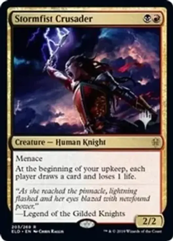 Stormfist Crusader <planeswalker stamp> [PELD] (F)
