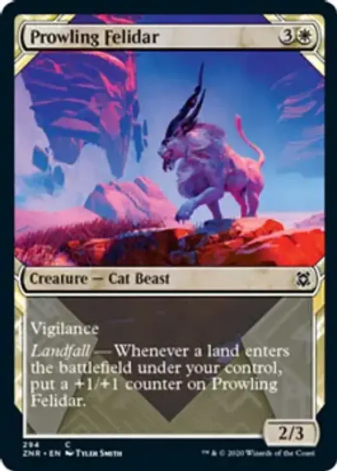 Prowling Felidar <showcase> [ZNR]