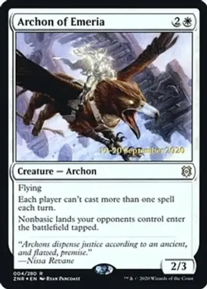 Archon of Emeria <prerelease> [ZNR] (F)