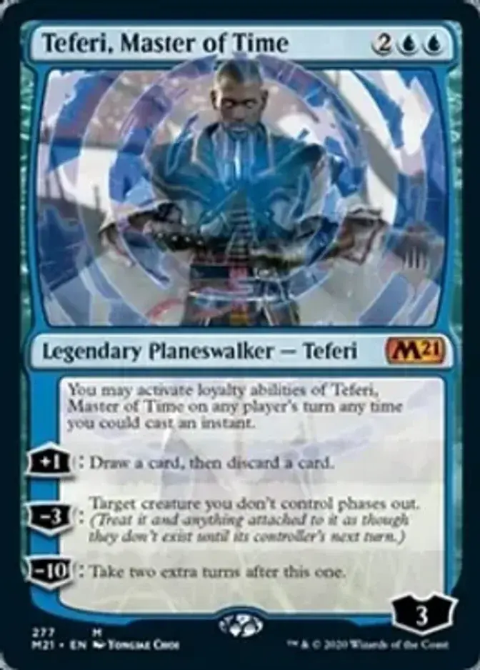Teferi, Master of Time <planeswalker stamp - 75> [M21]