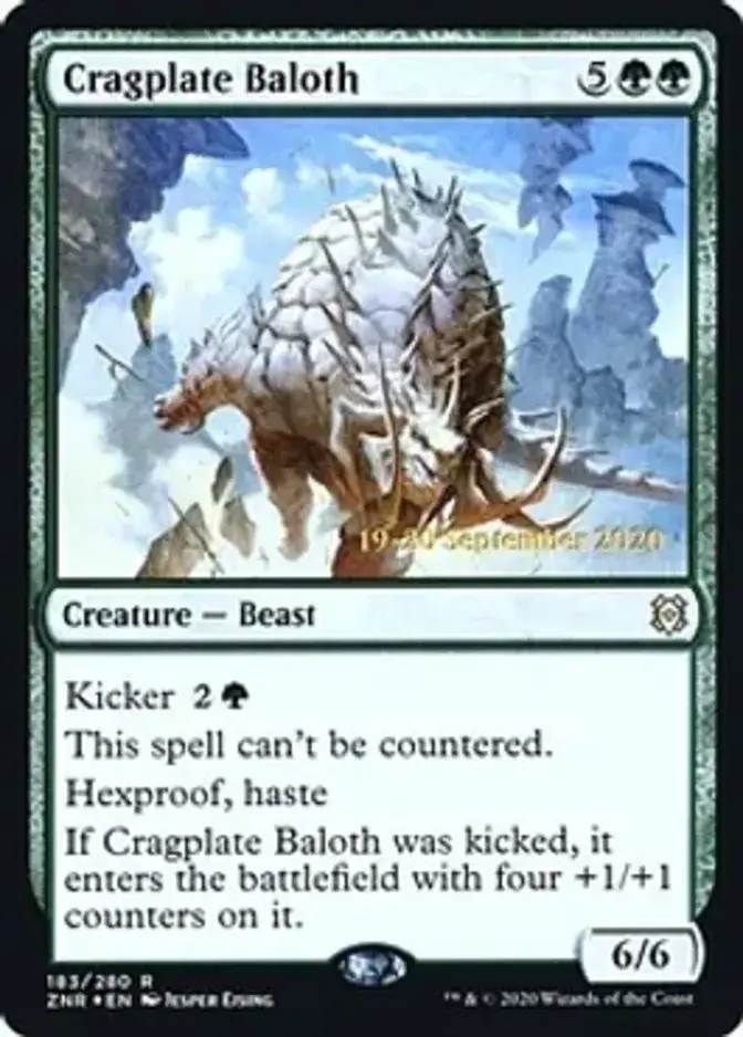 Cragplate Baloth <prerelease> [ZNR] (F)