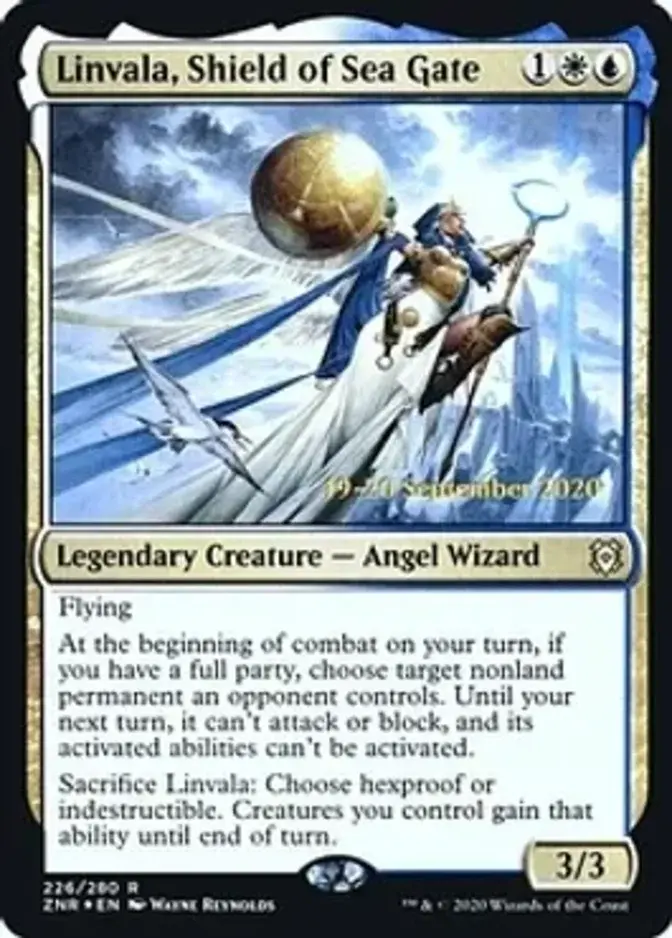 Linvala, Shield of Sea Gate <prerelease> [ZNR] (F)