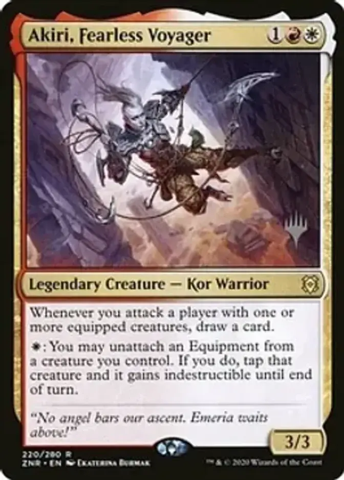 Akiri, Fearless Voyager <planeswalker stamp> [ZNR] (F)