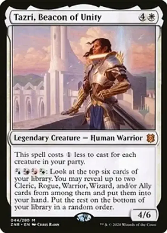 Tazri, Beacon of Unity <planeswalker stamp> [ZNR] (F)