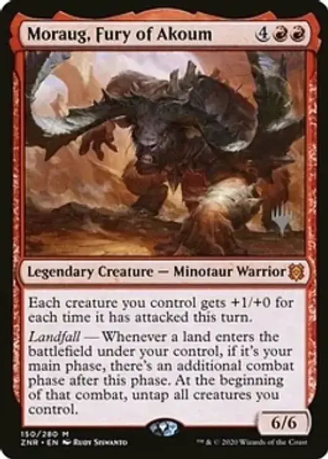 Moraug, Fury of Akoum <planeswalker stamp> [ZNR]