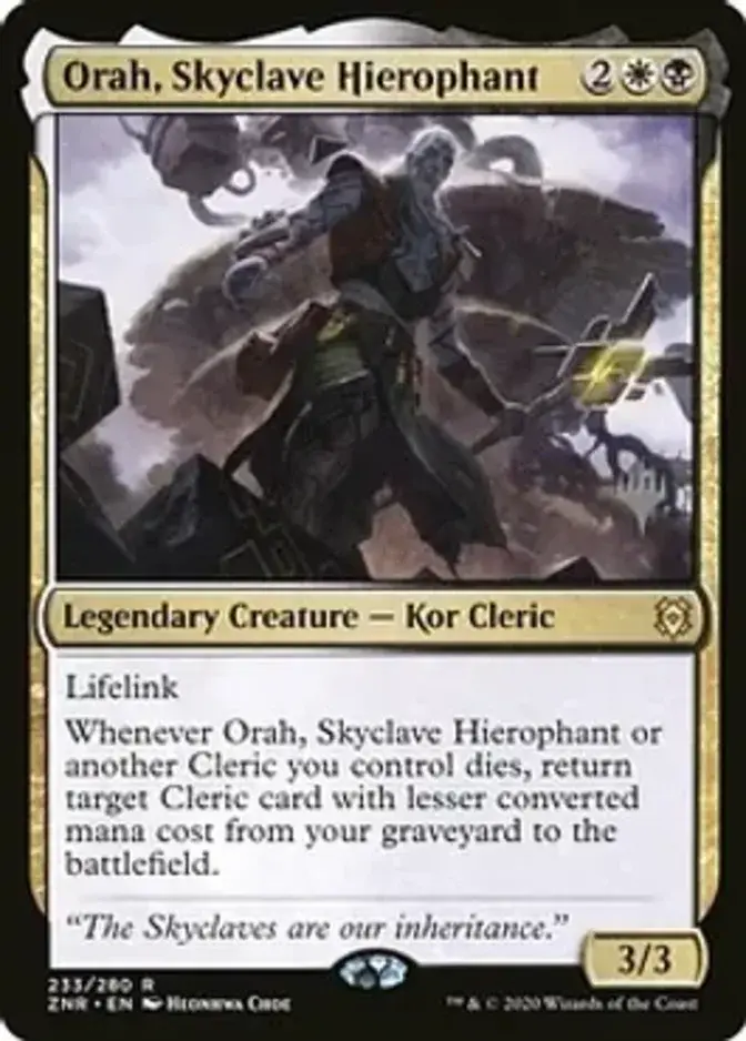 Orah, Skyclave Hierophant <planeswalker stamp> [ZNR]