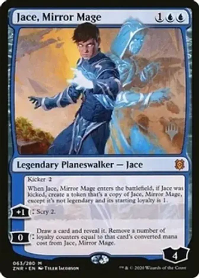 Jace, Mirror Mage <planeswalker stamp> [ZNR] (F)