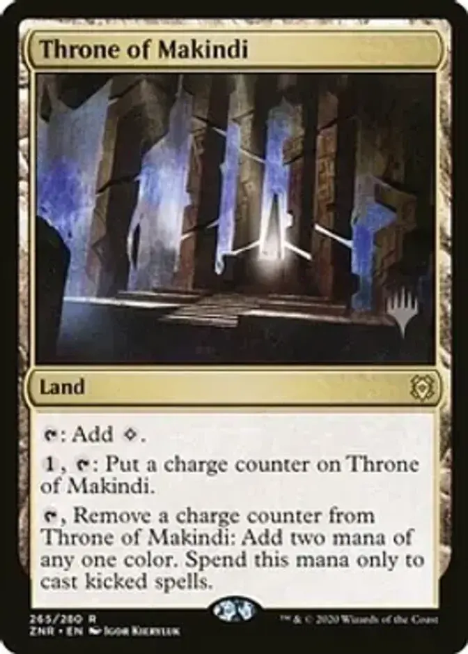 Throne of Makindi <planeswalker stamp> [ZNR] (F)