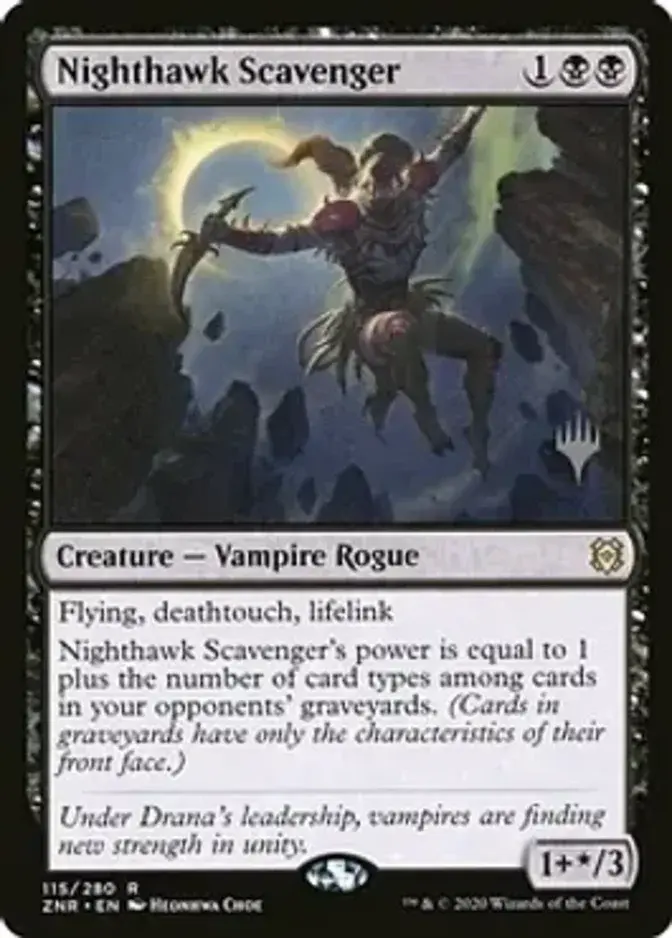 Nighthawk Scavenger <planeswalker stamp> [ZNR] (F)