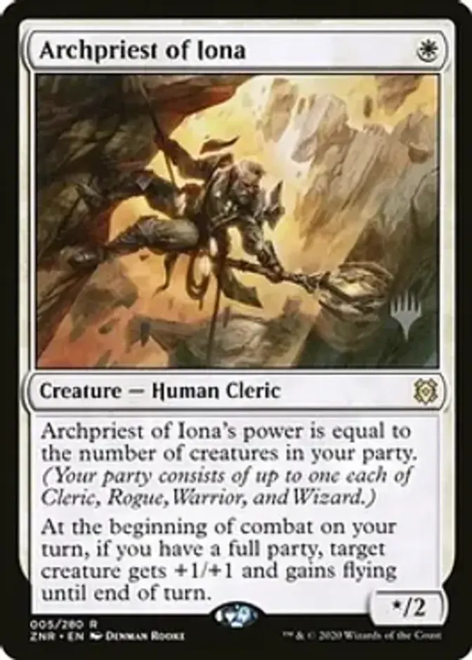 Archpriest of Iona <planeswalker stamp> [ZNR] (F)