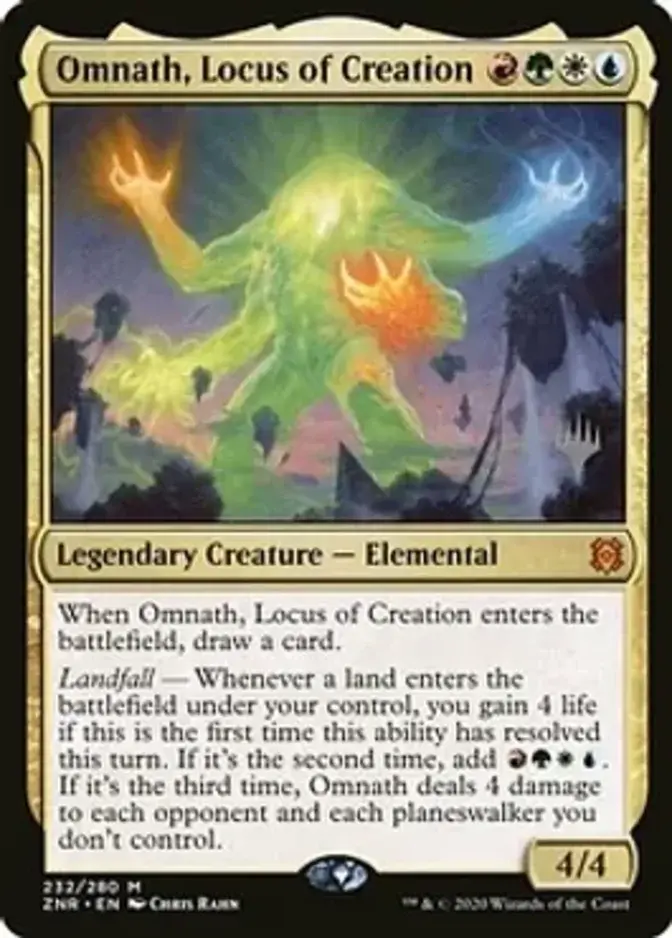 Omnath, Locus of Creation <planeswalker stamp> [ZNR]