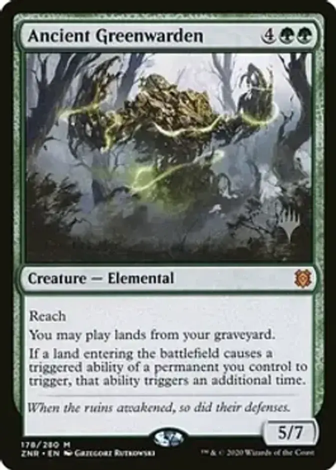 Ancient Greenwarden <planeswalker stamp> [ZNR]