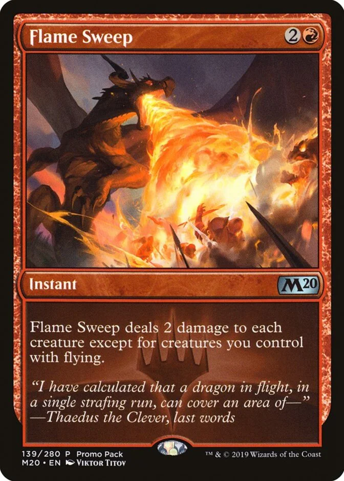 Flame Sweep <promo pack> [M20] (F)