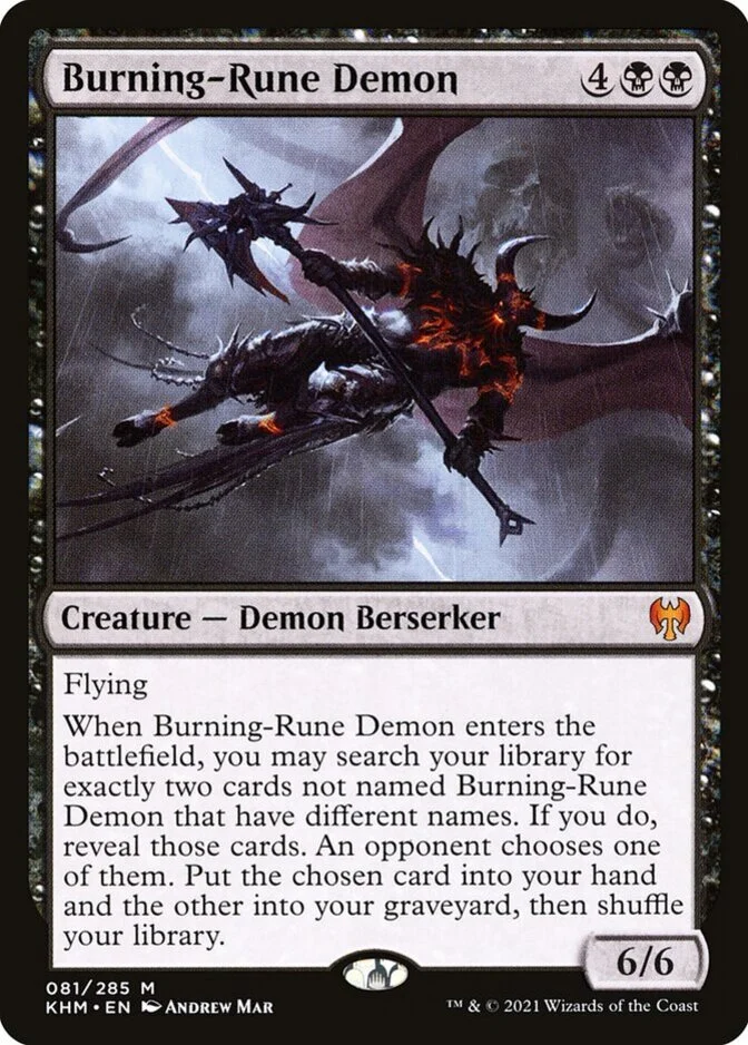 Burning-Rune Demon [KHM] (F)