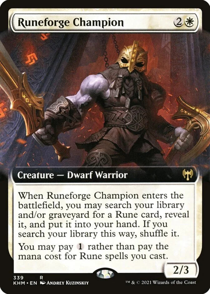 Runeforge Champion <extended> [KHM] (F)