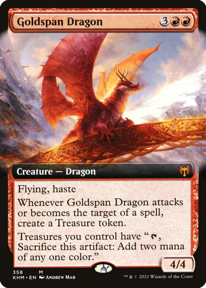 Goldspan Dragon <extended> [KHM] (F)