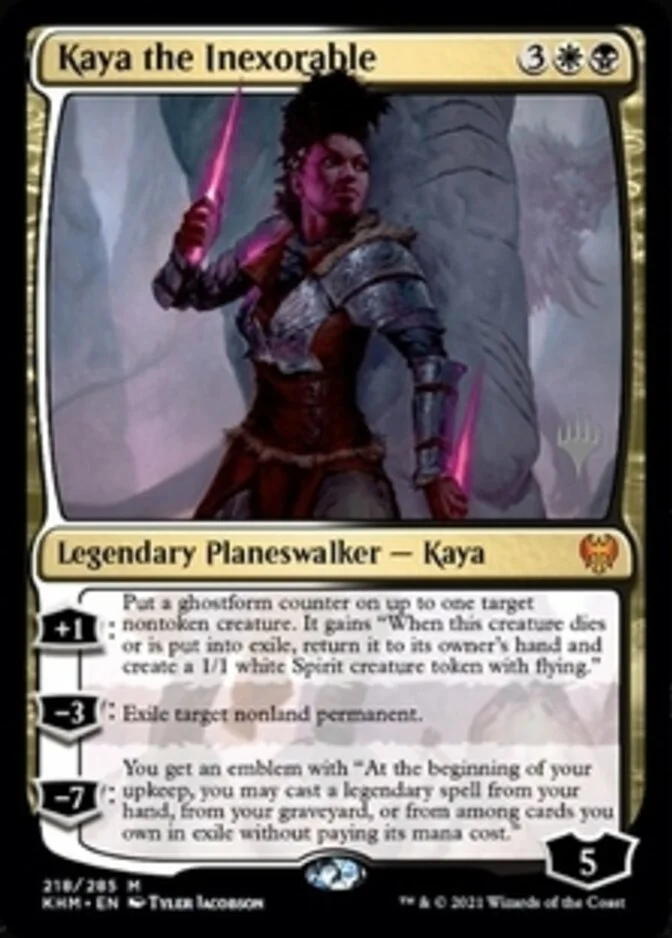 Kaya the Inexorable <planeswalker stamp> [KHM]