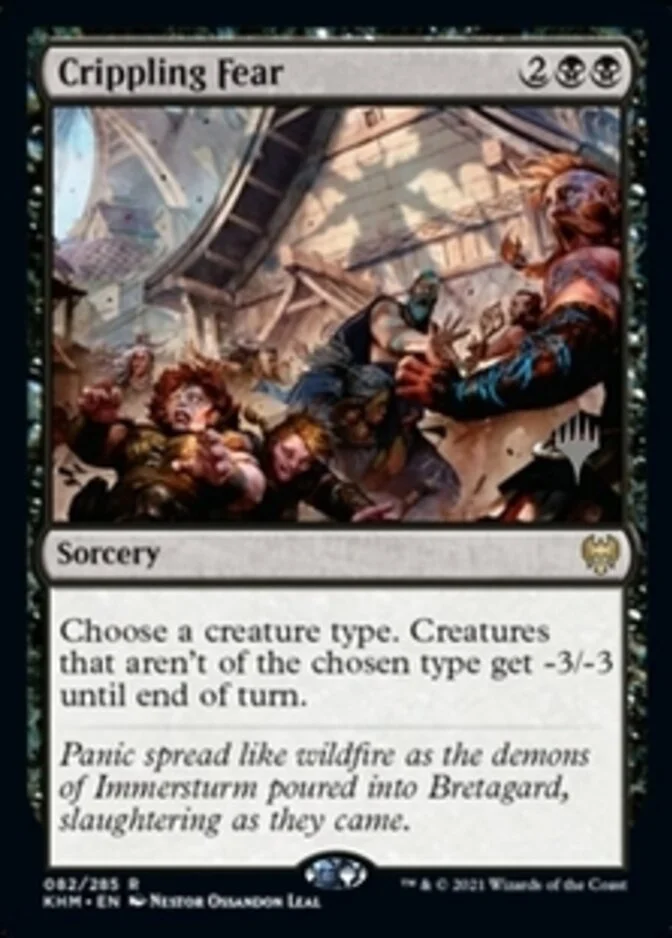 Crippling Fear <planeswalker stamp> [KHM]