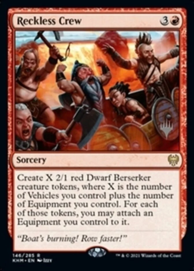 Reckless Crew <planeswalker stamp> [KHM]
