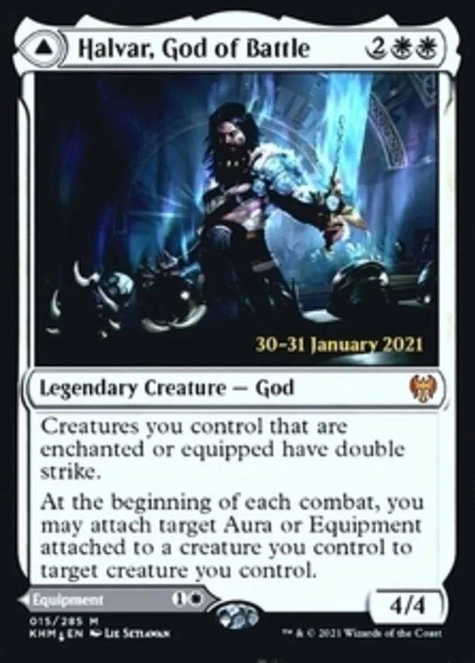 Halvar, God of Battle <prerelease> [KHM] (F)