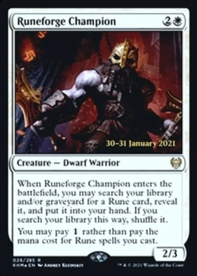 Runeforge Champion <prerelease> [KHM] (F)