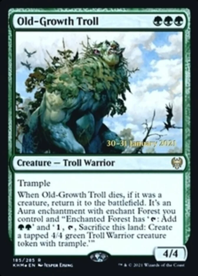 Old-Growth Troll <prerelease> [KHM] (F)