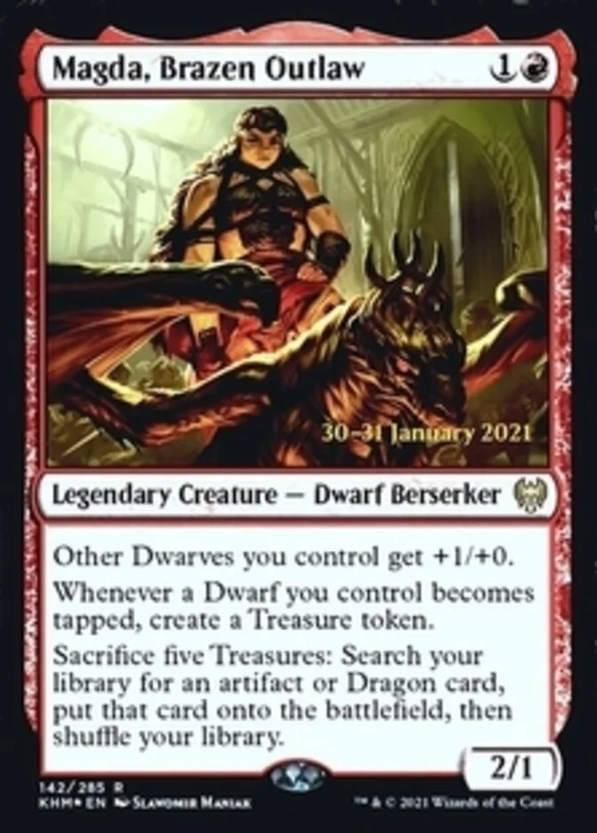 Magda, Brazen Outlaw <prerelease> [KHM] (F)