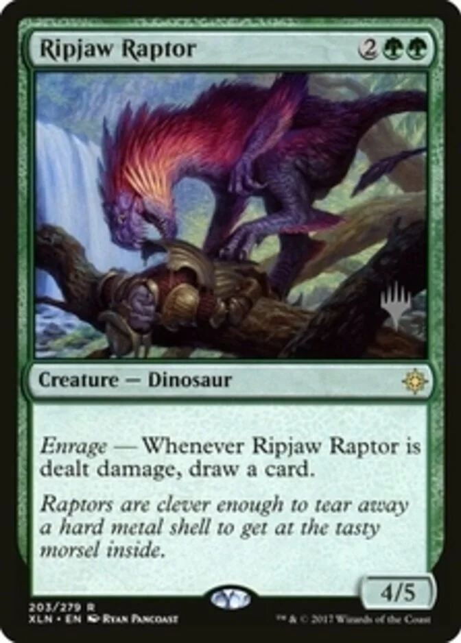Ripjaw Raptor <planeswalker stamp> [XLN]