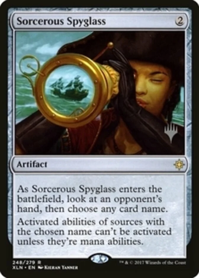 Sorcerous Spyglass <planeswalker stamp> [XLN] (F)