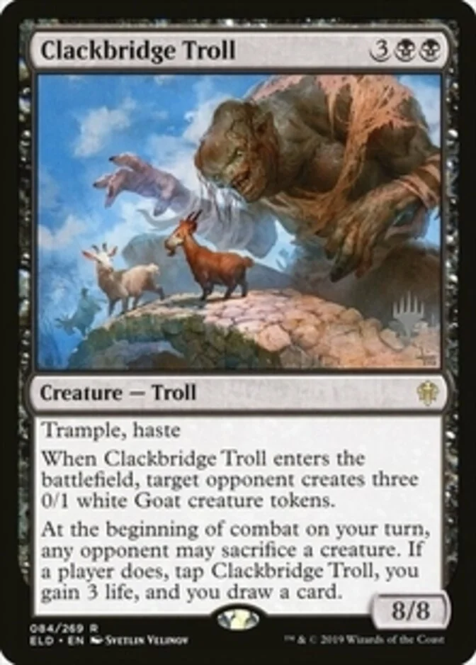 Clackbridge Troll <planeswalker stamp> [ELD] (F)