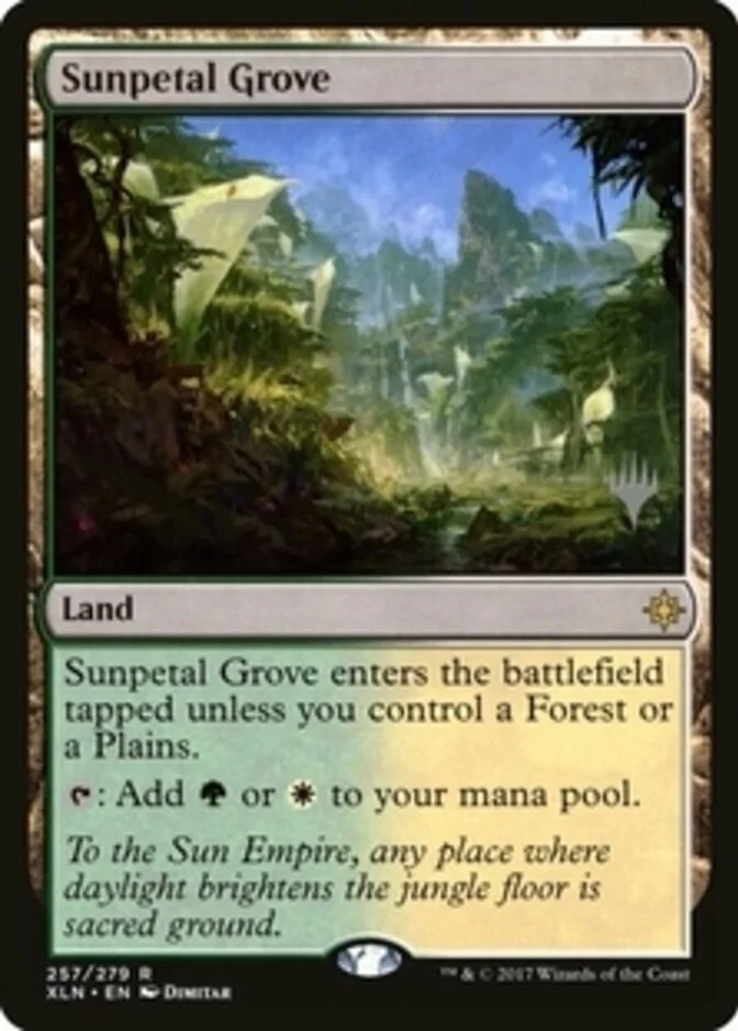 Sunpetal Grove <planeswalker stamp> [XLN] (F)
