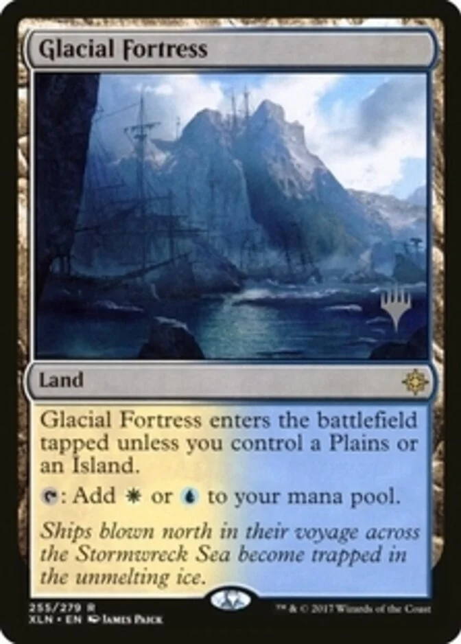 Glacial Fortress <planeswalker stamp> [XLN] (F)