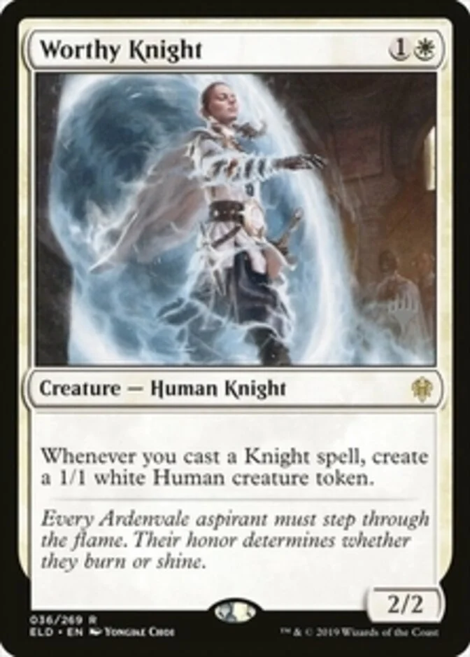 Worthy Knight <planeswalker stamp> [ELD] (F)