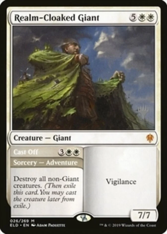 Realm-Cloaked Giant <planeswalker stamp> [ELD] (F)