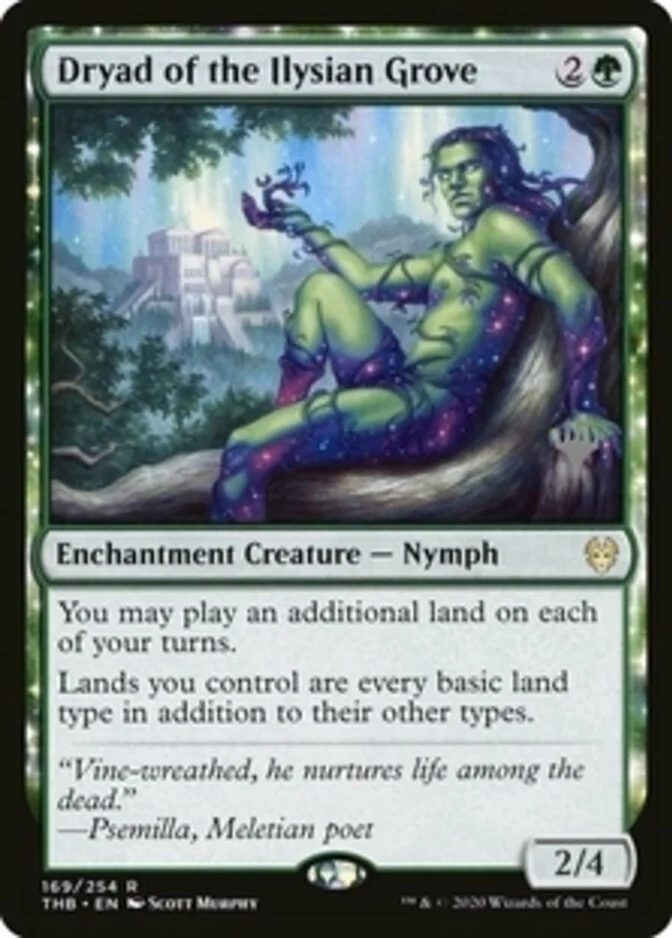 Dryad of the Ilysian Grove <planeswalker stamp> [THB]