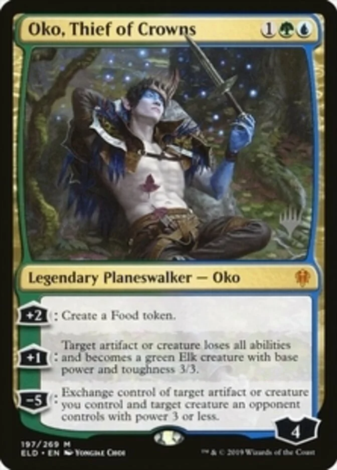 Oko, Thief of Crowns <planeswalker stamp> [ELD] (F)