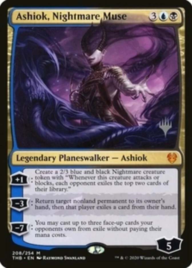 Ashiok, Nightmare Muse <planeswalker stamp> [THB]
