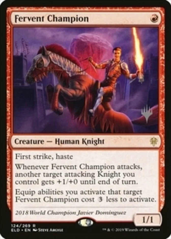 Fervent Champion <planeswalker stamp> [ELD] (F)