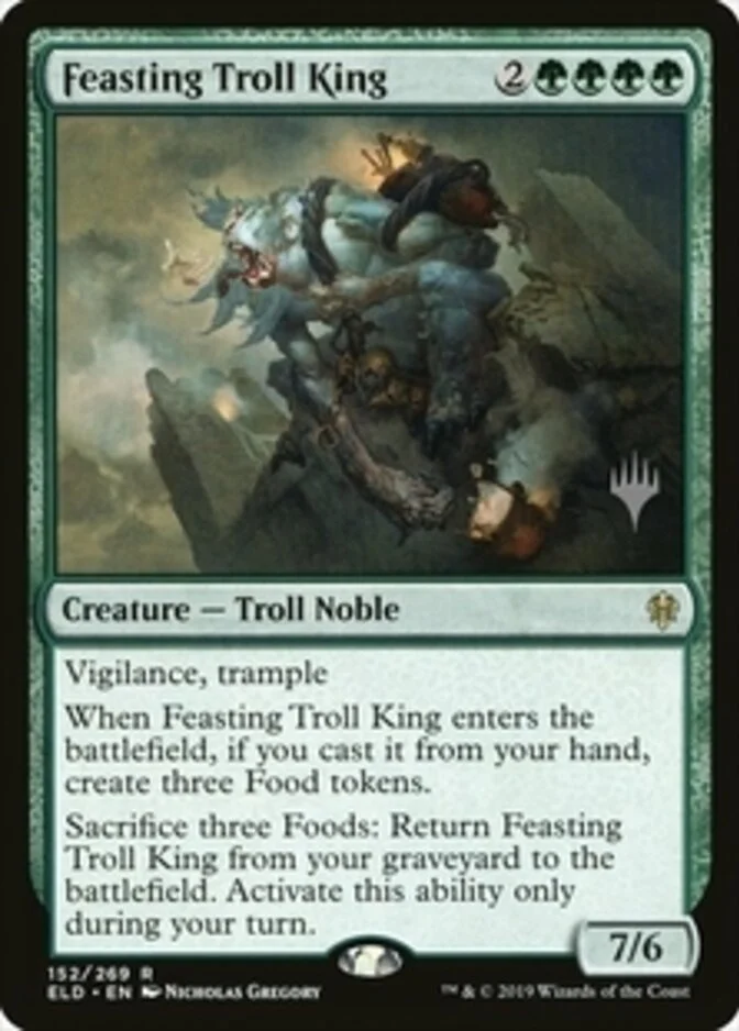 Feasting Troll King <planeswalker stamp> [ELD]