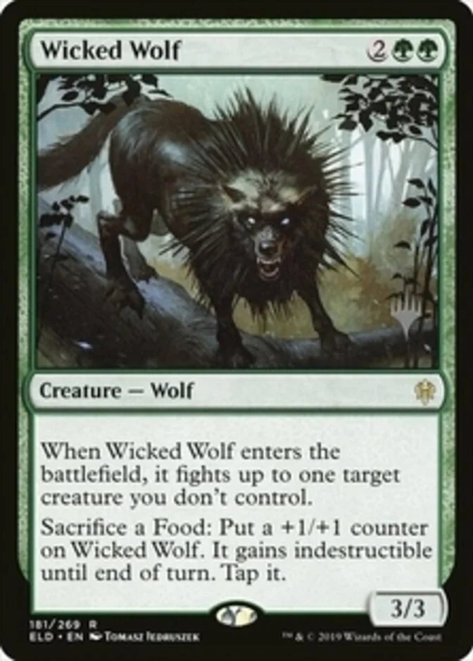 Wicked Wolf <planeswalker stamp> [ELD]