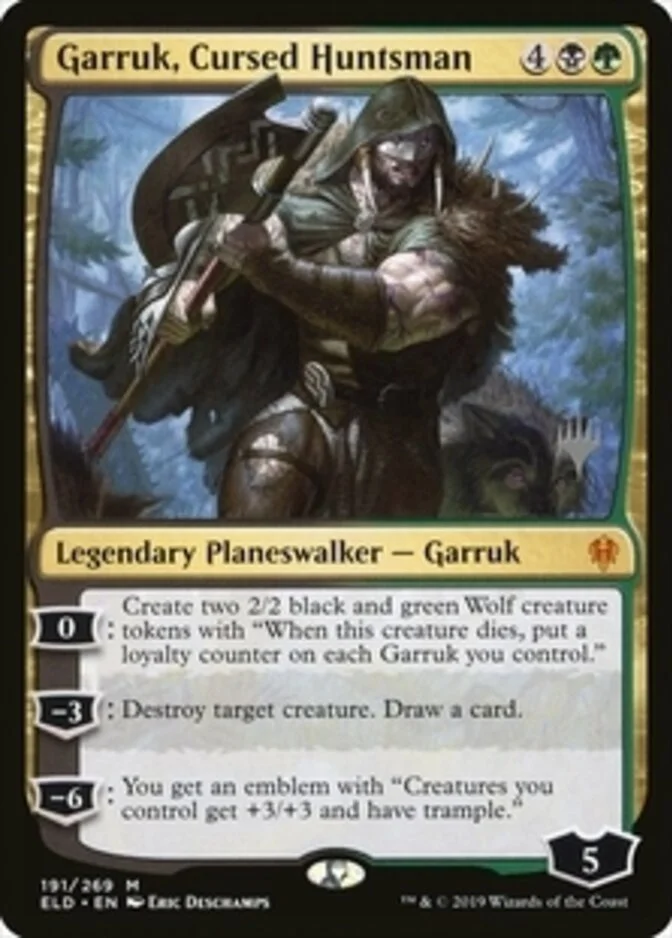 Garruk, Cursed Huntsman <planeswalker stamp> [ELD]