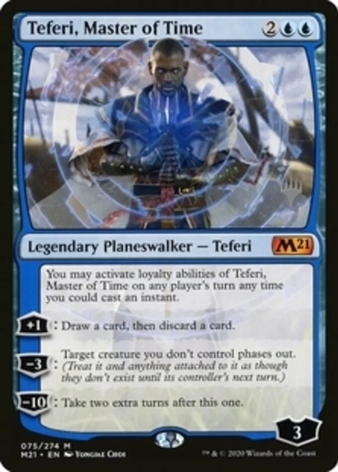 Teferi, Master of Time <planeswalker stamp> [M21] (F)